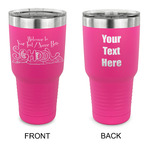 Welcome to School 30 oz Stainless Steel Tumbler - Pink - Double Sided (Personalized)