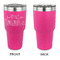 Welcome to School 30 oz Stainless Steel Ringneck Tumblers - Pink - Single Sided - APPROVAL