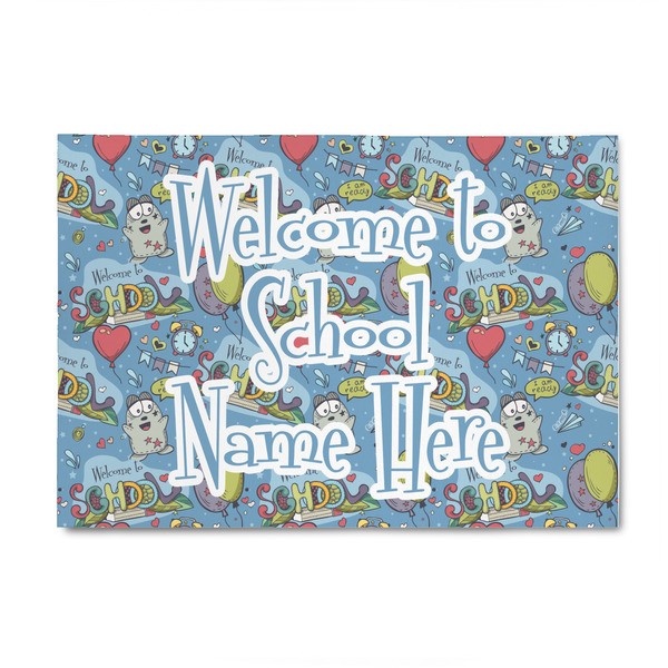 Custom Welcome to School 4' x 6' Indoor Area Rug (Personalized)