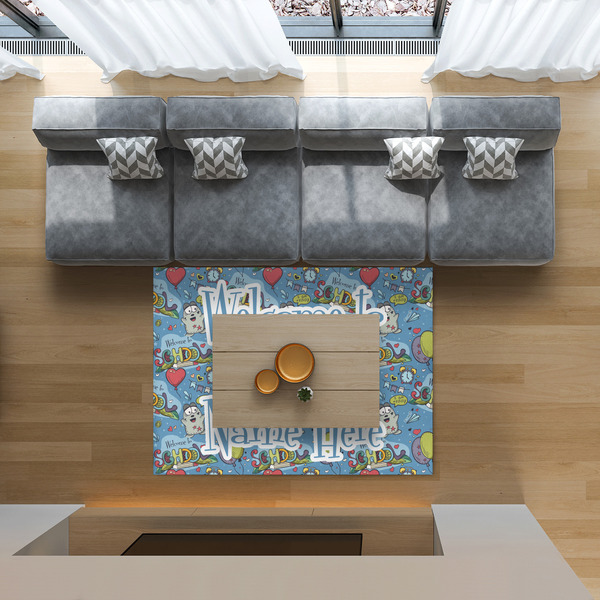 Welcome to School 5'x7' Indoor Area Rugs - IN CONTEXT