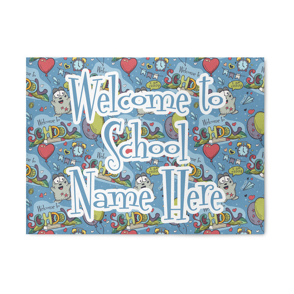 Custom Welcome to School 5' x 7' Indoor Area Rug (Personalized)