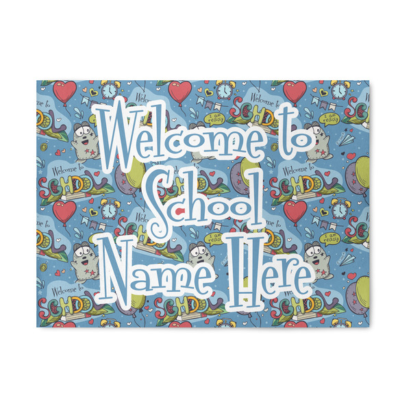 Custom Welcome to School 5' x 7' Indoor Area Rug (Personalized)