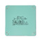 Welcome to School 6" x 6" Teal Leatherette Snap Up Tray - APPROVAL