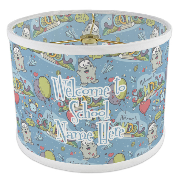 Welcome to School 8" Drum Lampshade - ANGLE Poly-Film