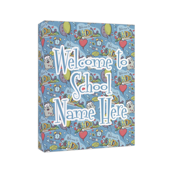 Welcome to School 8x10 - Canvas Print - Angled View