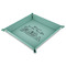 Welcome to School 9" x 9" Teal Leatherette Snap Up Tray - MAIN