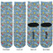 Welcome to School Adult Crew Socks - Double Pair - Front and Back - Apvl