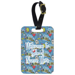 Welcome to School Metal Luggage Tag w/ Name or Text