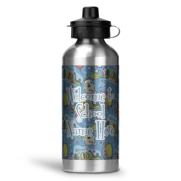 Custom Welcome to School Water Bottle - Aluminum - 20 oz (Personalized)