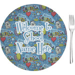 Welcome to School Glass Appetizer / Dessert Plate 8" (Personalized)