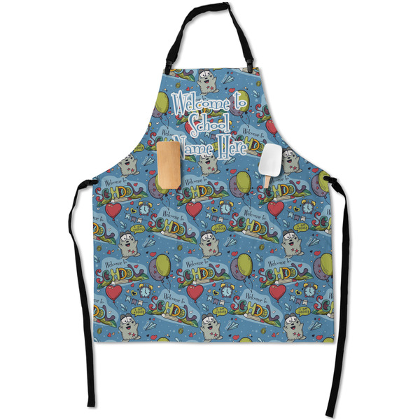 Custom Welcome to School Apron With Pockets w/ Name or Text