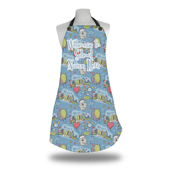 Custom Welcome to School Apron w/ Name or Text