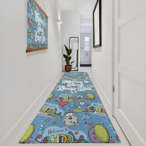 Welcome to School Area Rug Sizes - In Context (vertical)