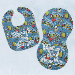 Welcome to School Baby Bib & Burp Set w/ Name or Text
