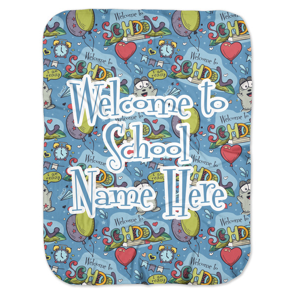 Custom Welcome to School Baby Swaddling Blanket (Personalized)