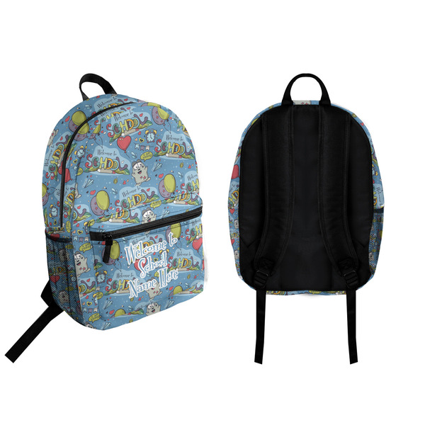 Welcome to School Backpack front and back - Apvl