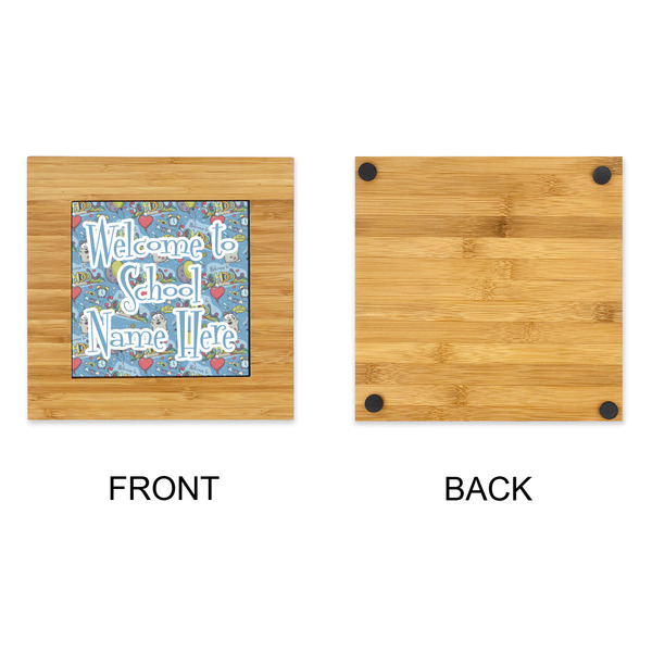 Welcome to School Bamboo Trivet with 6" Tile - APPROVAL