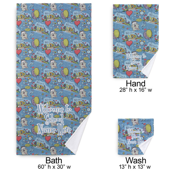 Welcome to School Bath Towel Sets - 3-piece - Approval
