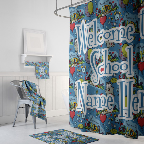 Welcome to School Bath Towel Sets - 3-piece - In Context