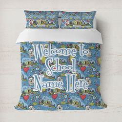 Welcome to School Duvet Cover Set - Full / Queen (Personalized)