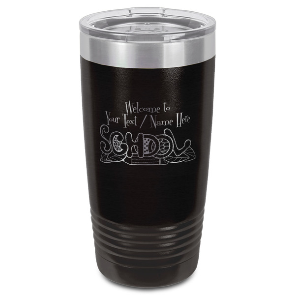 Welcome to School Black Polar Camel Tumbler - 20oz - Front