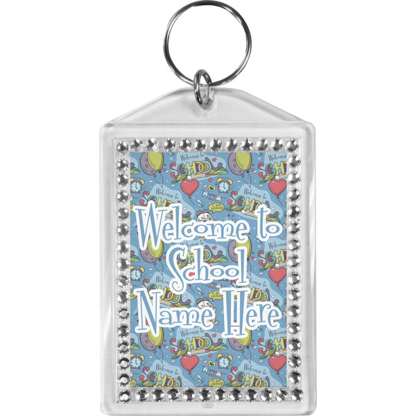 Custom Welcome to School Bling Keychain (Personalized)