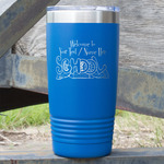 Welcome to School 20 oz Stainless Steel Tumbler - Royal Blue - Single Sided (Personalized)