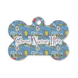 Welcome to School Bone Shaped Dog ID Tag - Small (Personalized)