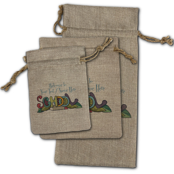 Welcome to School Burlap Gift Bags - (PARENT MAIN) All Three