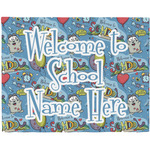 Welcome to School Woven Fabric Placemat - Twill w/ Name or Text