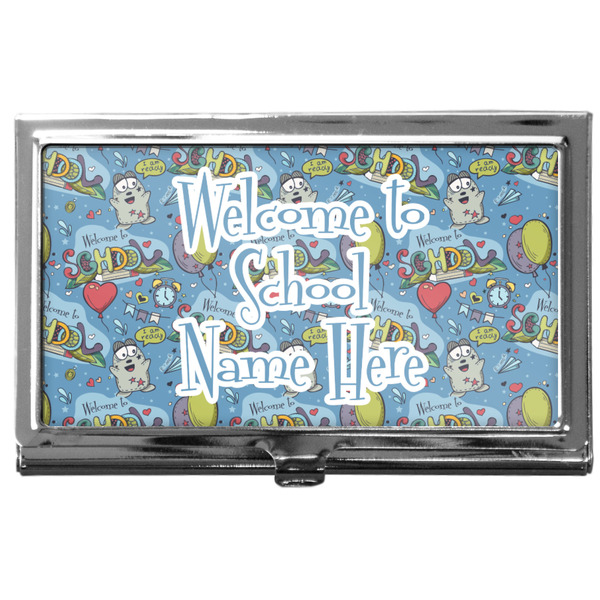 Custom Welcome to School Business Card Case