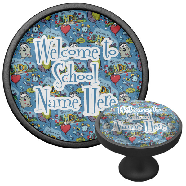 Welcome to School Cabinet Knob - Black - Multi Angle
