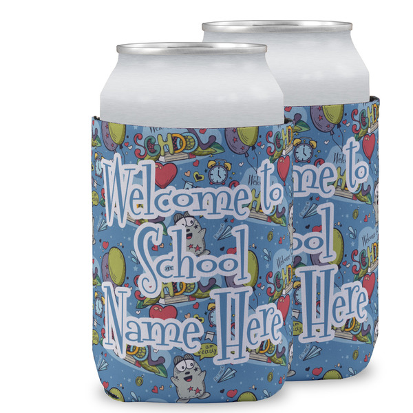 Custom Welcome to School Can Cooler (12 oz) w/ Name or Text