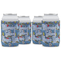 Welcome to School Can Cooler (12 oz) - Set of 4 w/ Name or Text