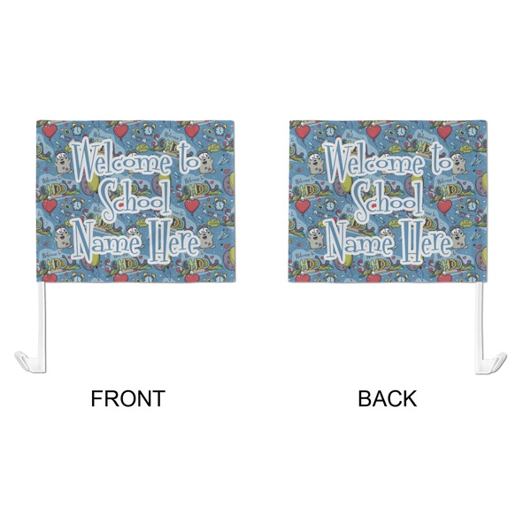 Welcome to School Car Flag - Large - APPROVAL