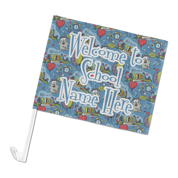 Custom Welcome to School Car Flag - Large (Personalized)