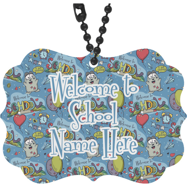 Custom Welcome to School Rear View Mirror Charm (Personalized)