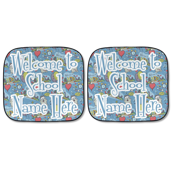 Welcome to School Car Sun Shades - FRONT