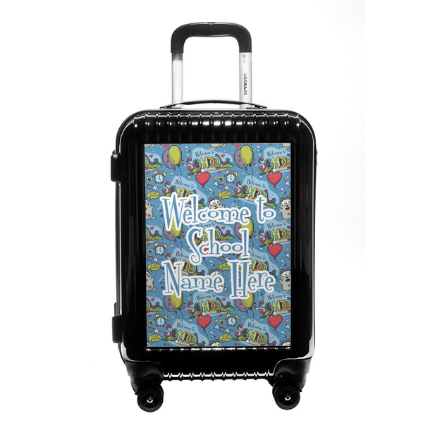 Custom Welcome to School Carry On Hard Shell Suitcase (Personalized)