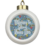 Welcome to School Ceramic Ball Ornament (Personalized)