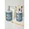 Welcome to School Ceramic Bathroom Accessories - LIFESTYLE (toothbrush holder & soap dispenser)