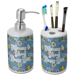 Welcome to School Ceramic Bathroom Accessories Set (Personalized)
