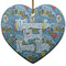 Welcome to School Ceramic Flat Ornament - Heart (Front)