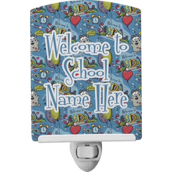 Custom Welcome to School Ceramic Night Light (Personalized)