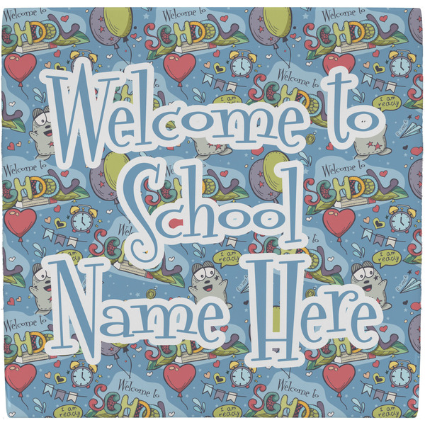 Custom Welcome to School Ceramic Tile Hot Pad (Personalized)