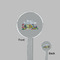 Welcome to School Clear Plastic 7" Stir Stick - Round - Front & Back