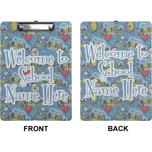 Welcome to School Clipboard (Letter) (Front + Back)
