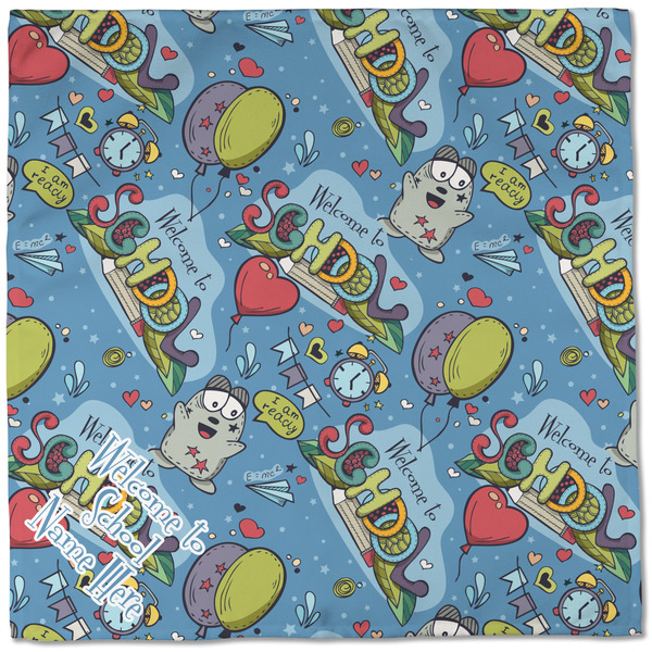 Welcome to School Cloth Napkins - Personalized Dinner (Full Open)