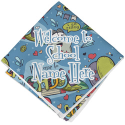 Welcome to School Cloth Cocktail Napkin - Single w/ Name or Text