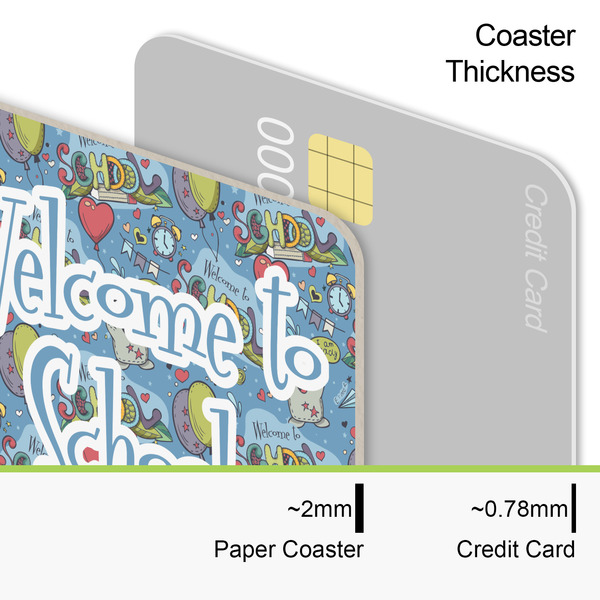 Welcome to School Coaster Thickness